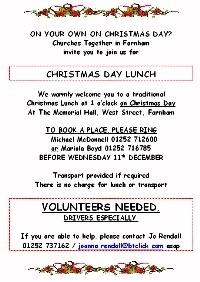 Xmas Lunch poster