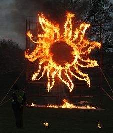 PfK fire sculpture