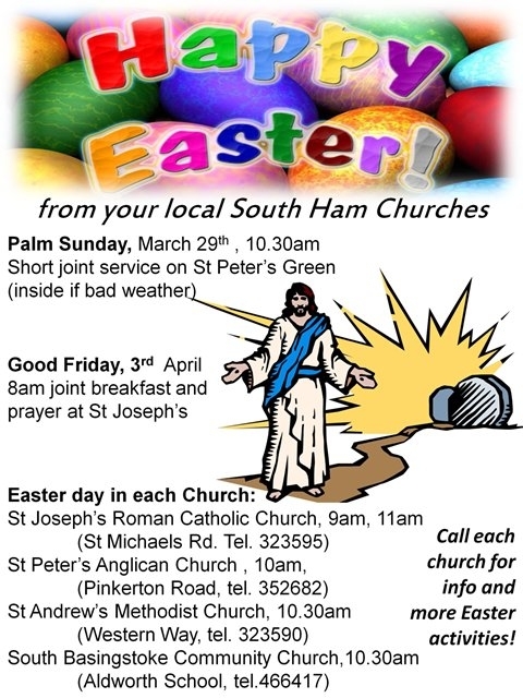 Easter 2015, Churches Together South Ham, Palm Sunday, Good Friday